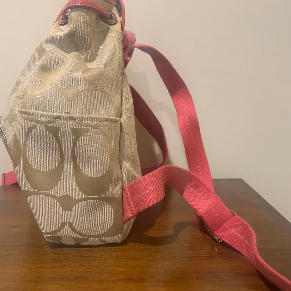 Authentic Coach Drawstring Backpack - image 3